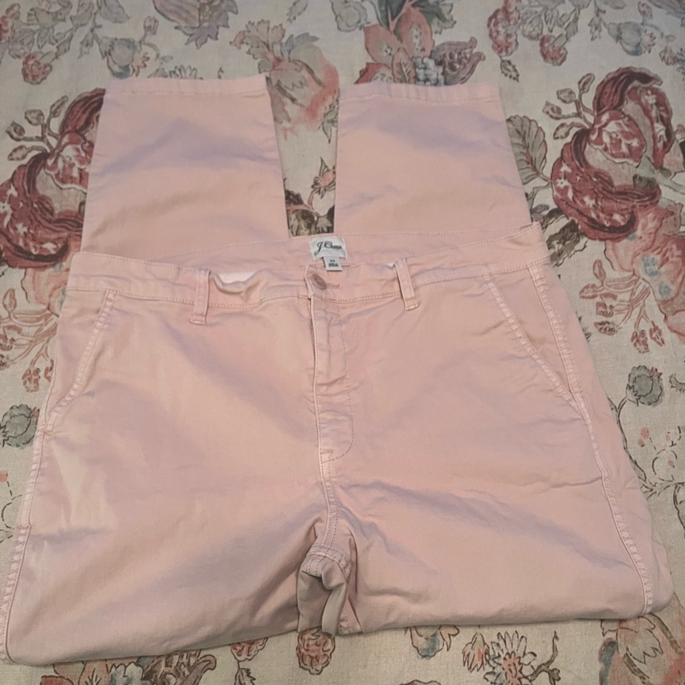 J. Crew Women’s Vintage Slim Straight pants size 32 pink
